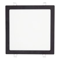 Painel Led de Embutir Preto Quadrado Taschibra 24W 3000K