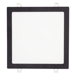 Painel Led de Embutir Preto Quadrado Taschibra 24W 3000K