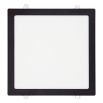 Painel Led de Embutir Preto Quadrado Taschibra 24W 6500K