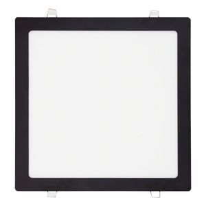 Painel Led de Embutir Preto Quadrado Taschibra 24W 6500K