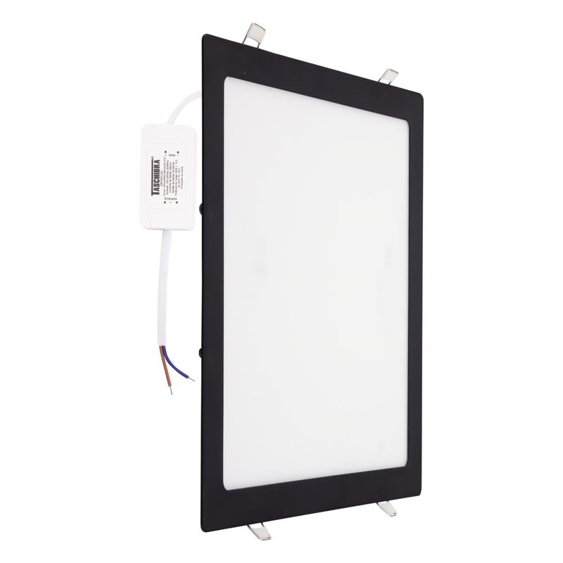 Painel-Led-de-Embutir-Preto-Quadrado-Taschibra-24W-6500K-AutovoltAngularEsquerda2