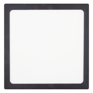 Painel Led de Sobrepor Preto Quadrado Taschibra Lux 18W 3000K