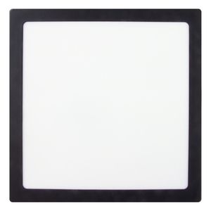 Painel Led de Sobrepor Preto Quadrado Taschibra Lux 18W 6500K