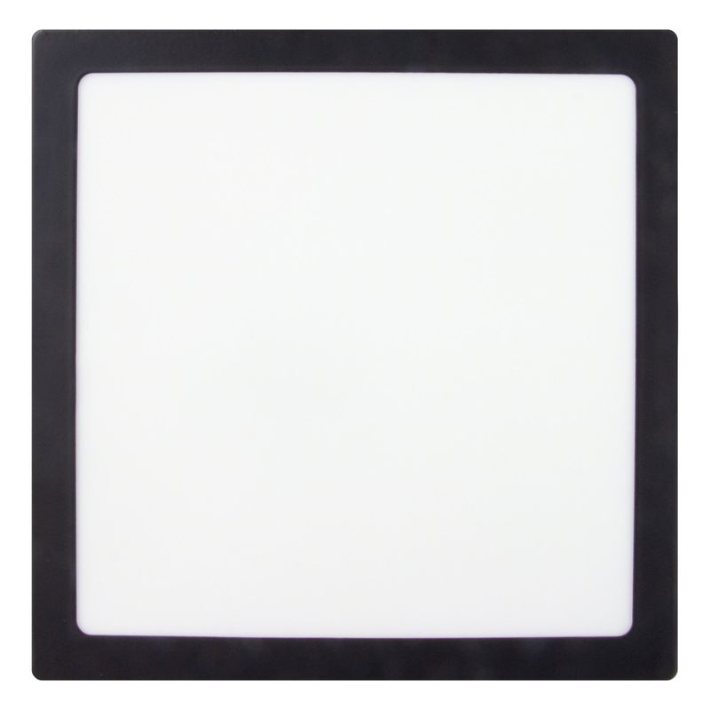 Painel-Led-de-Sobrepor-Preto-Quadrado-Taschibra-Lux-18W-6500K-AutovoltFrontal1