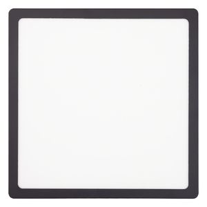 Painel Led de Sobrepor Preto Quadrado Taschibra Lux 24W 3000K