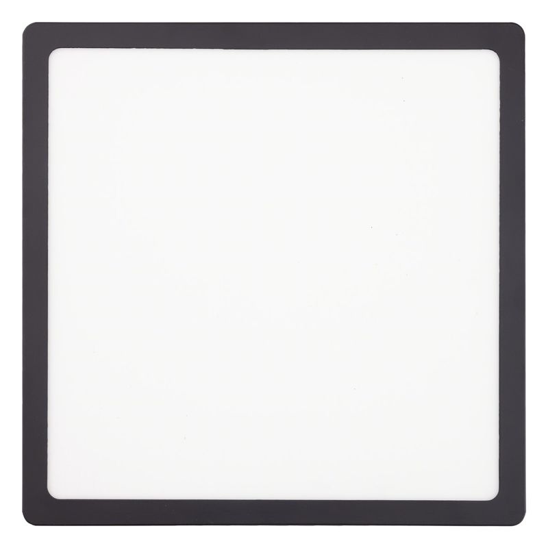 Painel-Led-de-Sobrepor-Preto-Quadrado-Taschibra-Lux-24W-3000K-AutovoltFrontal1