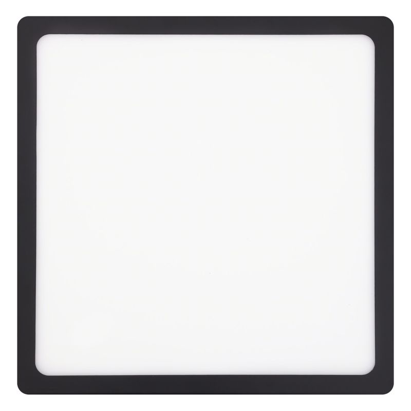 Painel-Led-de-Sobrepor-Preto-Quadrado-Taschibra-Lux-24W-6500K-AutovoltFrontal1