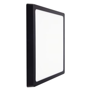 Painel Led de Sobrepor Preto Quadrado Taschibra Lux 24W 6500K