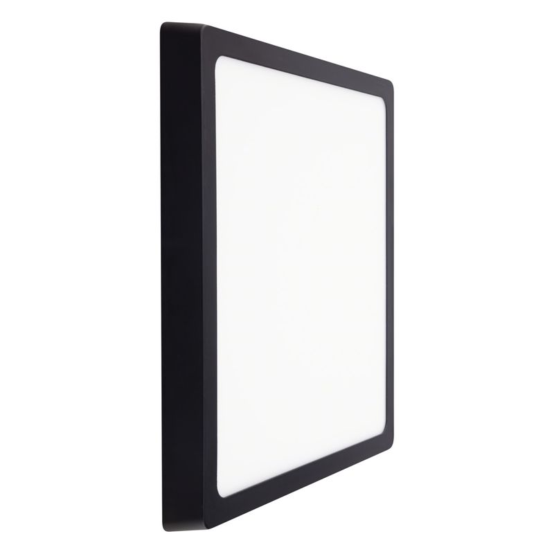 Painel-Led-de-Sobrepor-Preto-Quadrado-Taschibra-Lux-24W-6500K-AutovoltAngularEsquerda2