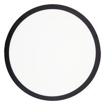 Painel Led de Sobrepor Preto Redondo Taschibra Lux 24W 3000K