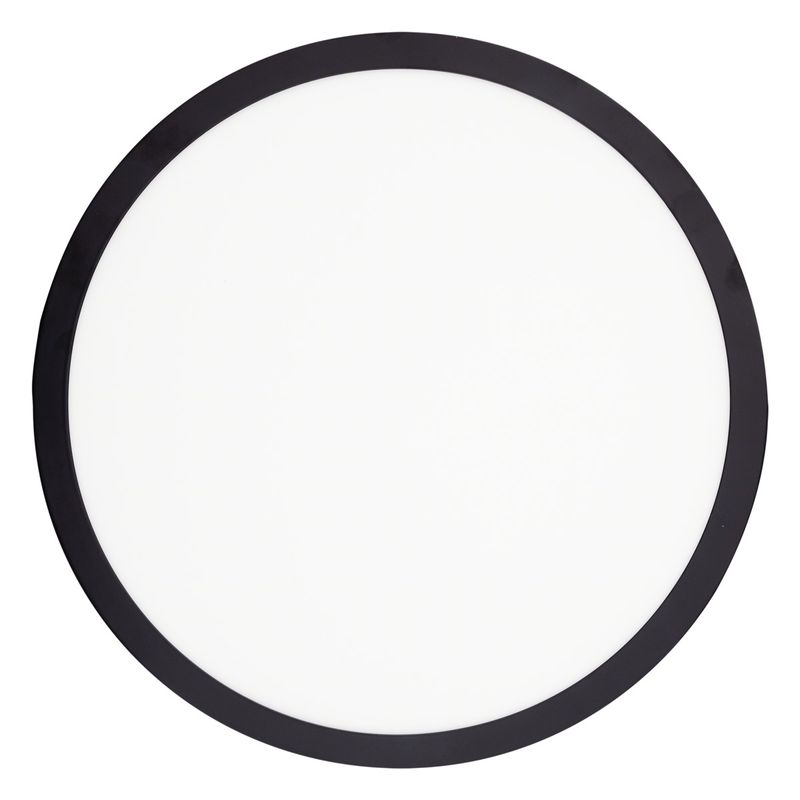 Painel-Led-de-Sobrepor-Preto-Redondo-Taschibra-Lux-24W-3000KFrontal1