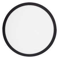 Painel Led de Sobrepor Preto Redondo Taschibra Lux 24W 6500K