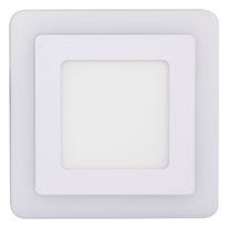 Painel Led de Embutir Branco Quadrado Taschibra Dual 6W 6500K + 3W 3000K
