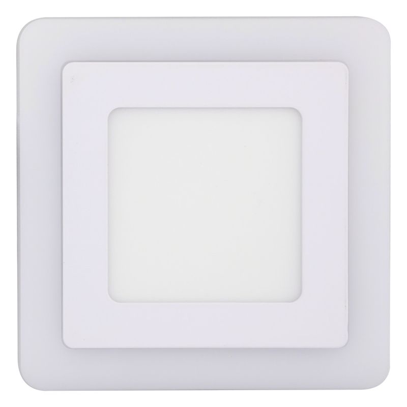 Painel-Led-de-Embutir-Branco-Quadrado-Taschibra-Dual-6W-6500K---3W-3000KFrontal1