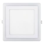 Painel-Led-de-Embutir-Branco-Quadrado-Taschibra-Dual-12W-6500K---4W-3000KFrontal1