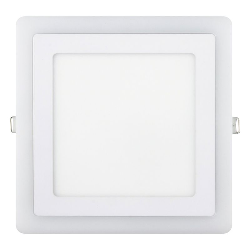 Painel-Led-de-Embutir-Branco-Quadrado-Taschibra-Dual-12W-6500K---4W-3000KFrontal1