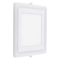 Painel Led de Embutir Branco Quadrado Taschibra Dual 12W 6500K + 4W 3000K