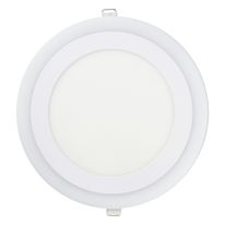 Painel Led de Embutir Branco Redondo Taschibra Dual 12W 6500K + 4W 3000K