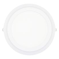 Painel Led de Embutir Branco Redondo Taschibra Dual 18W 6500K + 6W 3000K