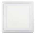 Painel-Led-de-Sobrepor-Branco-Quadrado-Taschibra-Dual-18W-6500K---6W-3000KFrontal1