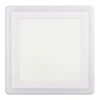 Painel Led de Sobrepor Branco Quadrado Taschibra Dual 18W 6500K + 6W 3000K