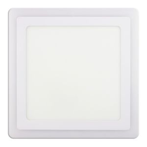 Painel Led de Sobrepor Branco Quadrado Taschibra Dual 18W 6500K + 6W 3000K