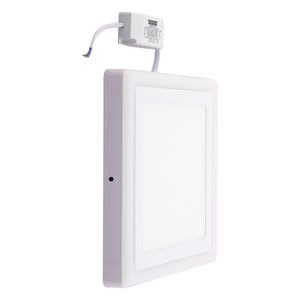 Painel Led de Sobrepor Branco Quadrado Taschibra Dual 18W 6500K + 6W 3000K