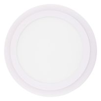 Painel Led de Sobrepor Branco Redondo Taschibra Dual 18W 6500K + 6W 3000W