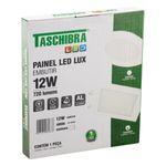 Painel-Led-de-Embutir-Branco-Quadrado-Taschibra-Lux-12W-4000K-AutovoltEmbalagemAngularEsquerda3