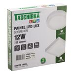 Painel-Led-de-Sobrepor-Branco-Redondo-Taschibra-Lux-12W-4000K-AutovoltEmbalagemAngularEsquerda3