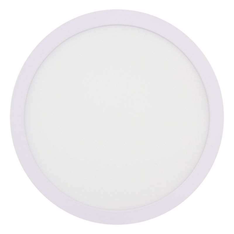 Painel-Led-de-Sobrepor-Branco-Redondo-Taschibra-Lux-18W-4000K-AutovoltFrontal1