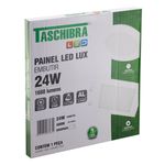 Painel-Led-de-Embutir-Branco-Quadrado-Taschibra-Lux-24W-4000K-AutovoltEmbalagemAngularEsquerda3