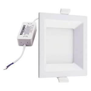 Painel Led de Embutir Branco Quadrado Taschibra Lux 6W 4000K