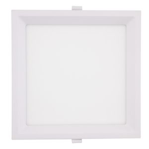 Painel Led de Embutir Branco Recuado Quadrado Taschibra Lux 24W 4000K