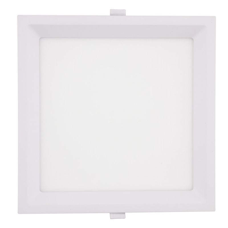 Painel-Led-de-Embutir-Branco-Recuado-Quadrado-Taschibra-Lux-24W-4000K-AutovoltFrontal1