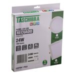 Painel-Led-de-Embutir-Branco-Recuado-Quadrado-Taschibra-Lux-24W-4000K-AutovoltEmbalagemAngularEsquerda3