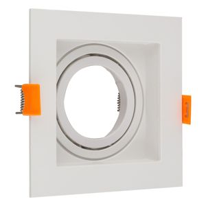 Spot de Embutir Branco Recuado Quadrado Taschibra 15W MR16