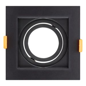 Spot de Embutir Preto Recuado Quadrado Taschibra 15W MR16