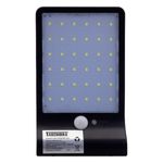 Arandela-de-Led-Solar-Sunshine-Preta-Taschibra-4W-6500KFrontal2