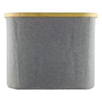 Cesto para Lavandaria Grey Bambu Mimo Style Eco House