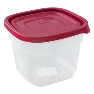 Pote Quadrado Vermelho Plasvale Mais 530ml