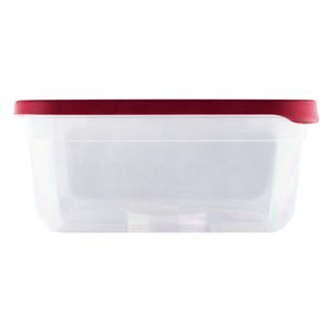 Pote Retangular Vermelho Plasvale 4,5l