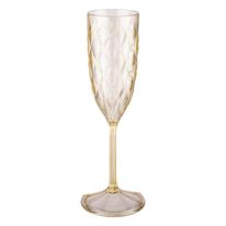 Taça para Champanhe Citrina Plasútil Glamour 200ml