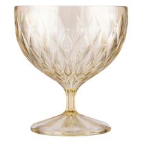 Taça Plástica para Sobremesa Citrina Plasútil Glamour 350ml