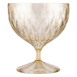 Taça Plástica para Sobremesa Citrina Plasútil Glamour 350ml