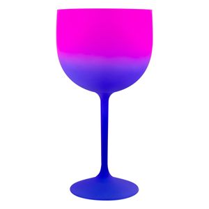 Taça Plástica de Gin Fantasy Azul e Rosa Neoplas Shelby