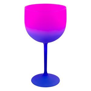 Taça Plástica de Gin Fantasy Azul e Rosa Neoplas Shelby