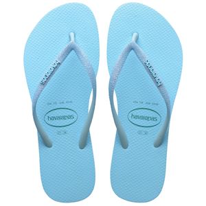 Sandália Slim Glitter Neon Azul Havaianas