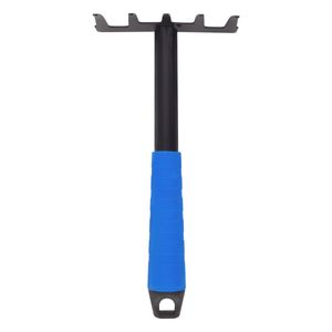 Ancinho com Cabo Plástico Azul Powner 24cm