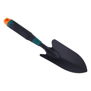 Pazinha Larga com Cabo Plástico Verde e Laranja Powner 34,5cm